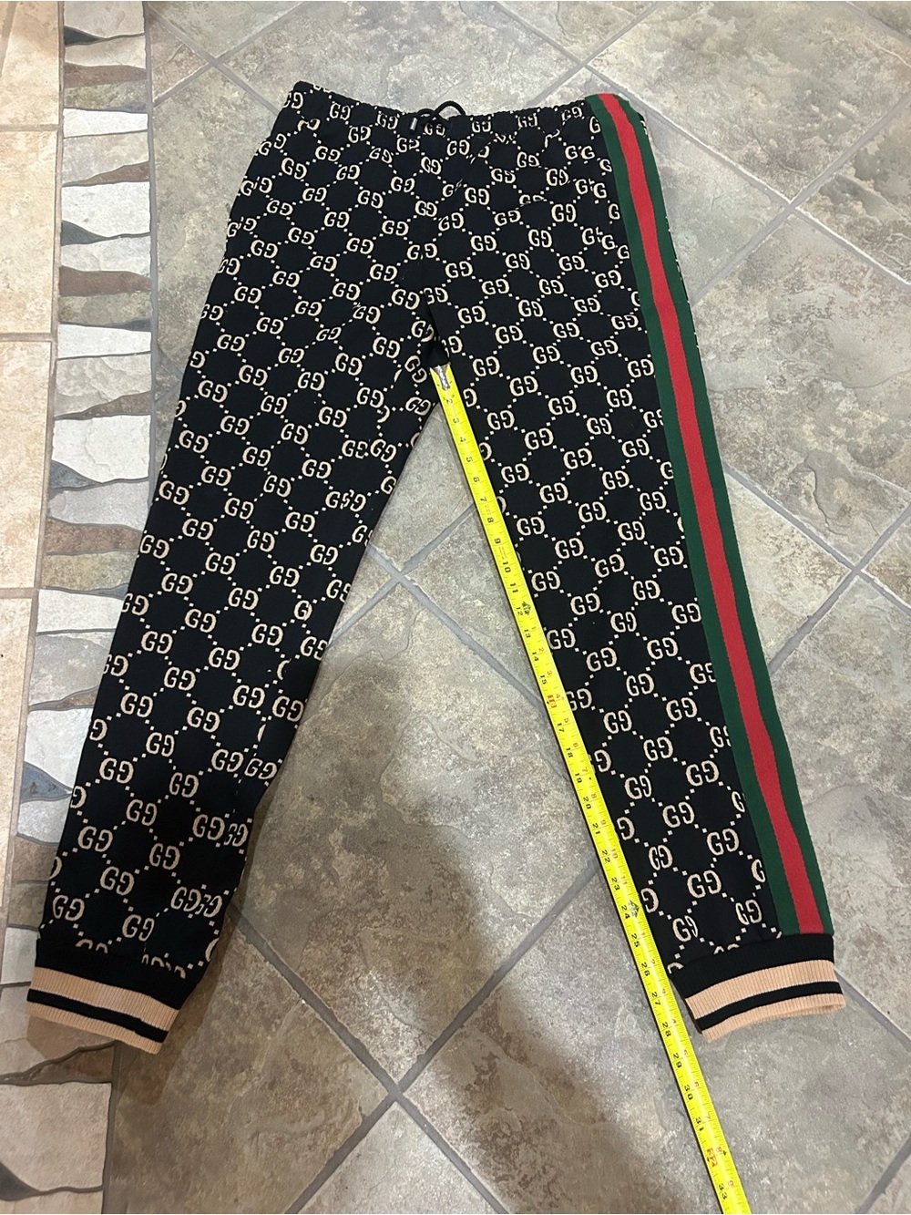 Men's Gucci GG jersey cotton jog pants, size XXL made in Italy - Picture 4 of 14